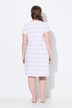 Robe Bellieva en jersey à manches courtes, fronces latérales. Coton bio, GOTS