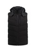 Prošívaná vesta, zateplená umělým vláknem, kapuce