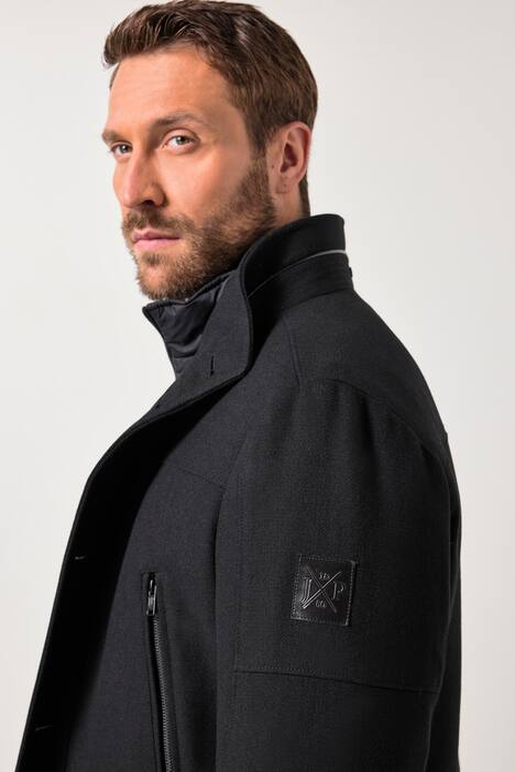 JP1880 Wollmix Jacke, wasserabweisend, Fischgrat-Einsatz, Stehkragen, bis 7 XL
