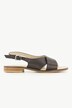 Elastic Strap Feminine Style Leather Sandals