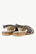 Elastic Strap Feminine Style Leather Sandals