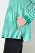 Sweat-shirt à rayures, coupe Classic Fit, col montant et manches longues
