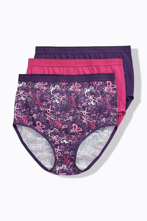 Maxislips, set van 3, hoge taille