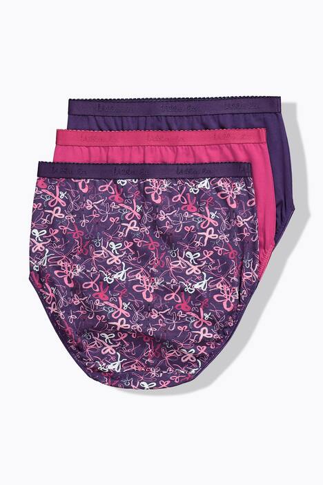 Maxislips, set van 3, hoge taille