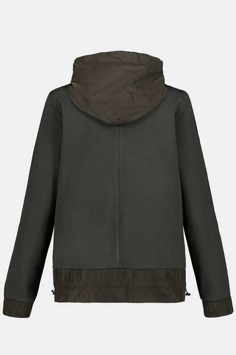 Sweatjacke Identity, Kapuze, Langarm, Taft Abschlüsse