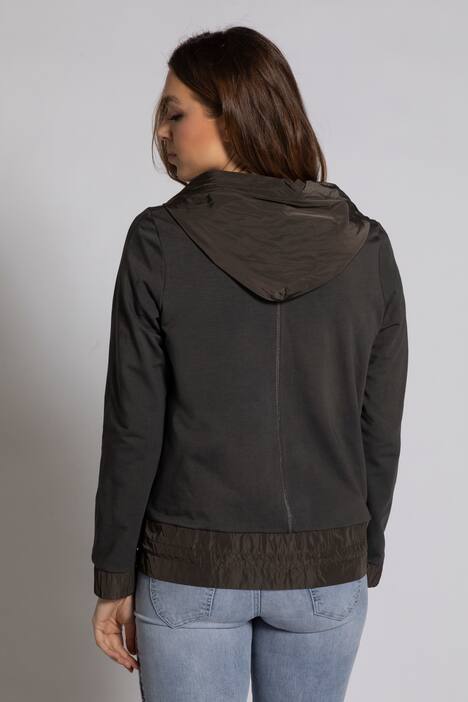 Sweatjacke Identity, Kapuze, Langarm, Taft Abschlüsse
