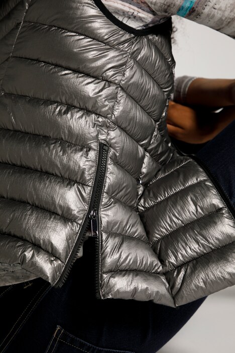 Steppweste, Stehkragen, Zipper
