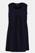 Robe en éponge, couture transversale, encolure ronde, sans manches