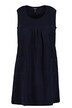Froté šaty, příčný šev, kulatý výstřih, bez rukávů