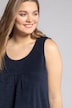 Robe en éponge, couture transversale, encolure ronde, sans manches