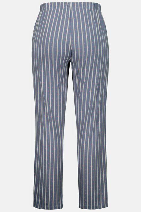 Pyjama, Spitze, Blütenstreifen, Halbarm