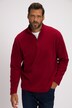 Pullover polo di pile leggero con colletto alto e zip