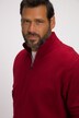 Pullover polo di pile leggero con colletto alto e zip