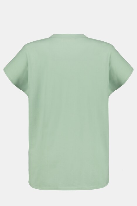 T-Shirt, Oversized, Piqué, Halbarm, Biobaumwolle
