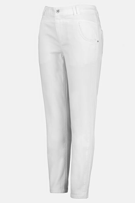 7/8-Hose Julia, Stickerei, schmale 5-Pocket-Form