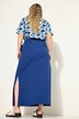 rok, A-lijn, maxi lengte, jersey, elastische band