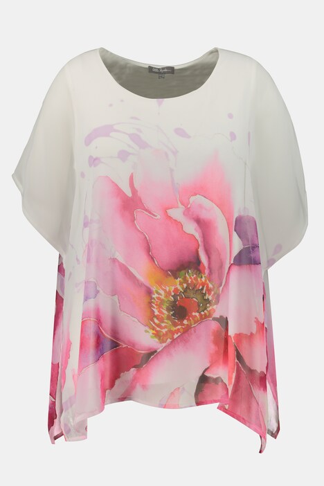 Blouse, oversize, manches courtes