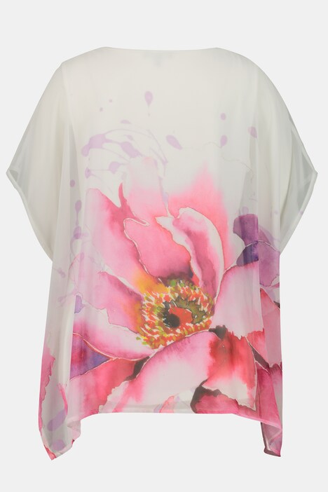 Blouse, oversize, manches courtes