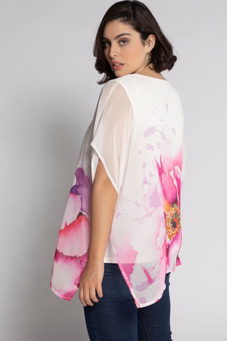 Blouse, oversize, manches courtes