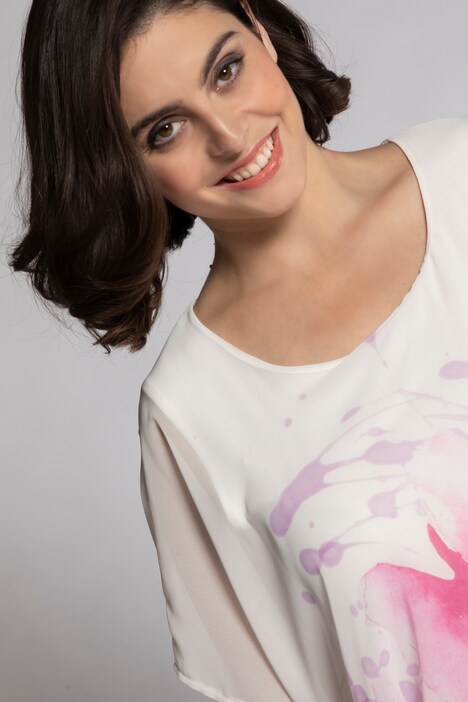 Blouse, oversize, manches courtes