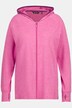 Veste en molleton, capuche, fermeture Éclair, élément réfléchissant