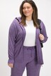 Veste en molleton, capuche, fermeture Éclair, élément réfléchissant