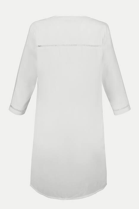 Bluse, Lochstickerei, Rundhalsausschnitt, Halbarm