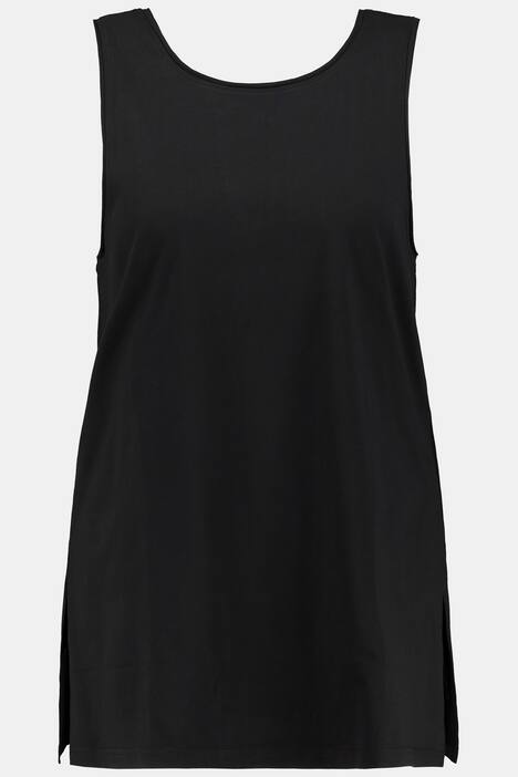 Long Top, Rundhals, loose Fit, ärmellos