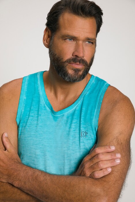 Camiseta de tirantes, ropa de playa, sin mangas, jersey flameado