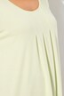 T-shirt, plisseringer, A-form, rund hals, korte ærmer, modal