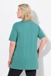 T-shirt, plisseringer, A-form, rund hals, korte ærmer, modal