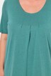 T-shirt, plisseringer, A-form, rund hals, korte ærmer, modal