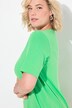 T-shirt, plisseringer, A-form, rund hals, korte ærmer, modal
