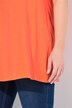 T-shirt, plisseringer, A-form, rund hals, korte ærmer, modal