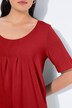 T-shirt, plisseringer, A-form, rund hals, korte ærmer, modal
