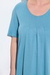 T-shirt, plisseringer, A-form, rund hals, korte ærmer, modal