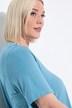 T-shirt, plisseringer, A-form, rund hals, korte ærmer, modal