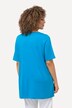 T-shirt, plisseringer, A-form, rund hals, korte ærmer, modal