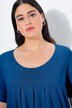 T-shirt dal taglio svasato con modal, pieghe decorative, scollo a girocollo e mezze maniche
