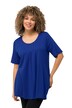Tričko, ozdobné sklady, A střih, kulatý výstřih, krátké rukávy, modal