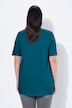 T-shirt, plisseringer, A-form, rund hals, korte ærmer, modal