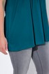 T-shirt, plisseringer, A-form, rund hals, korte ærmer, modal