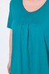 T-shirt, plisseringer, A-form, rund hals, korte ærmer, modal