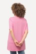 T-shirt, plisseringer, A-form, rund hals, korte ærmer, modal