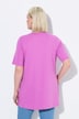 T-shirt, plisseringer, A-form, rund hals, korte ærmer, modal