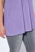 T-shirt, decoratieve plooitjes, A-lijn, ronde hals, korte mouwen, modal