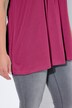 T-shirt, decoratieve plooitjes, A-lijn, ronde hals, korte mouwen, modal