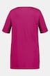 T-shirt, plisseringer, A-form, rund hals, korte ærmer, modal