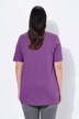T-shirt, plisseringer, A-form, rund hals, korte ærmer, modal