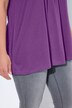 T-shirt, plisseringer, A-form, rund hals, korte ærmer, modal